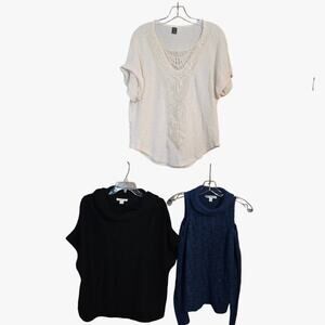 Women's Large 12 14 Sweaters Cardigans Pullovers Vests Wholesale Bulk Lot of 4 L